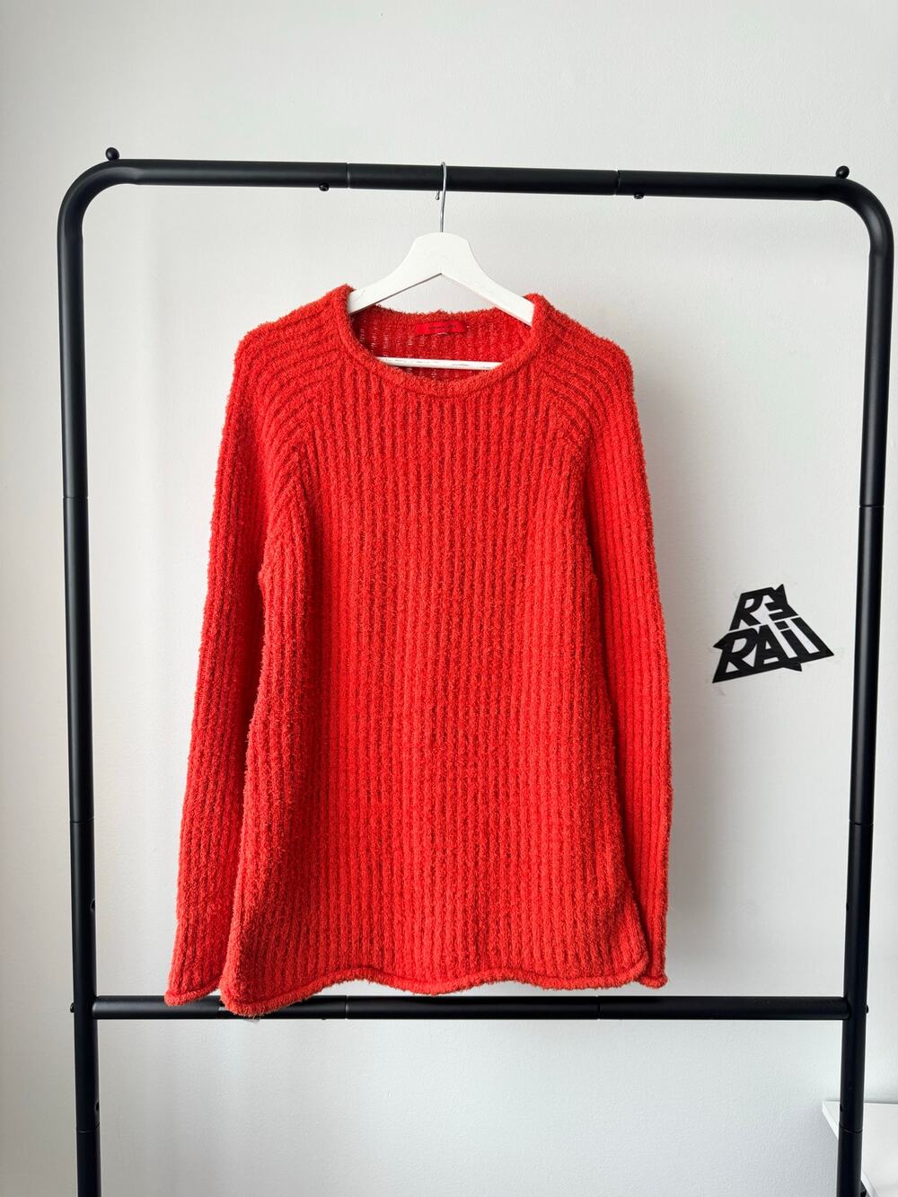 Eckhaus Latta Textured Rib Knit Sweater